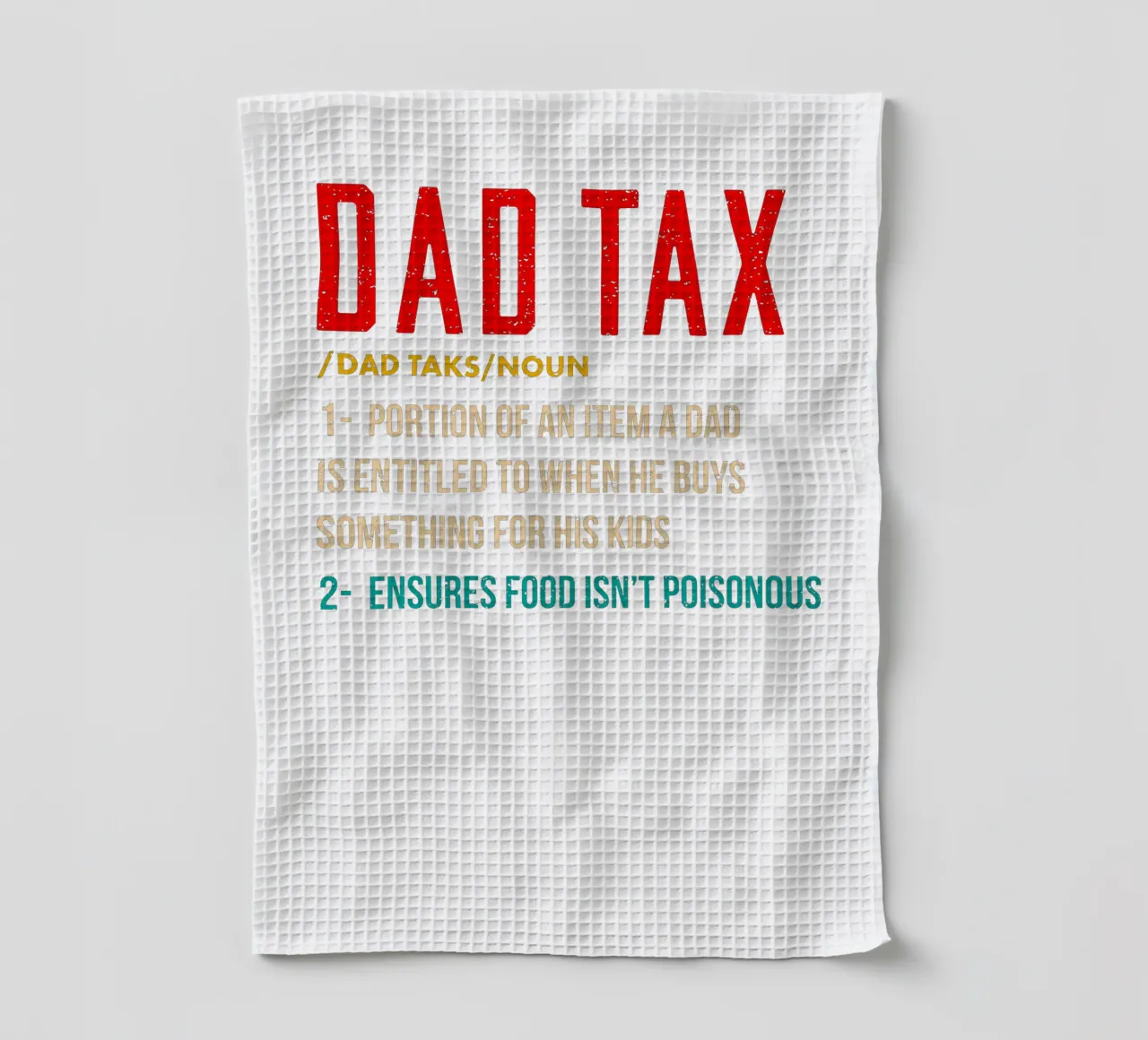 Dad Tax canovaccio da cucina da edsonramosart