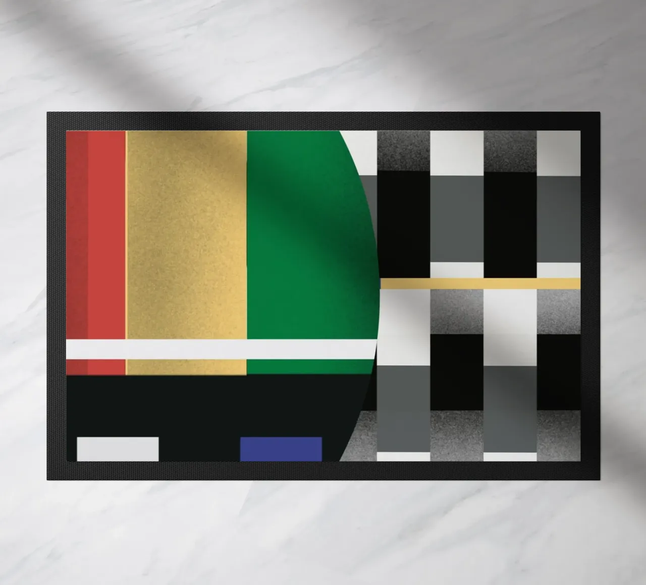 Glitches pattern 05 doormat by Little Dean