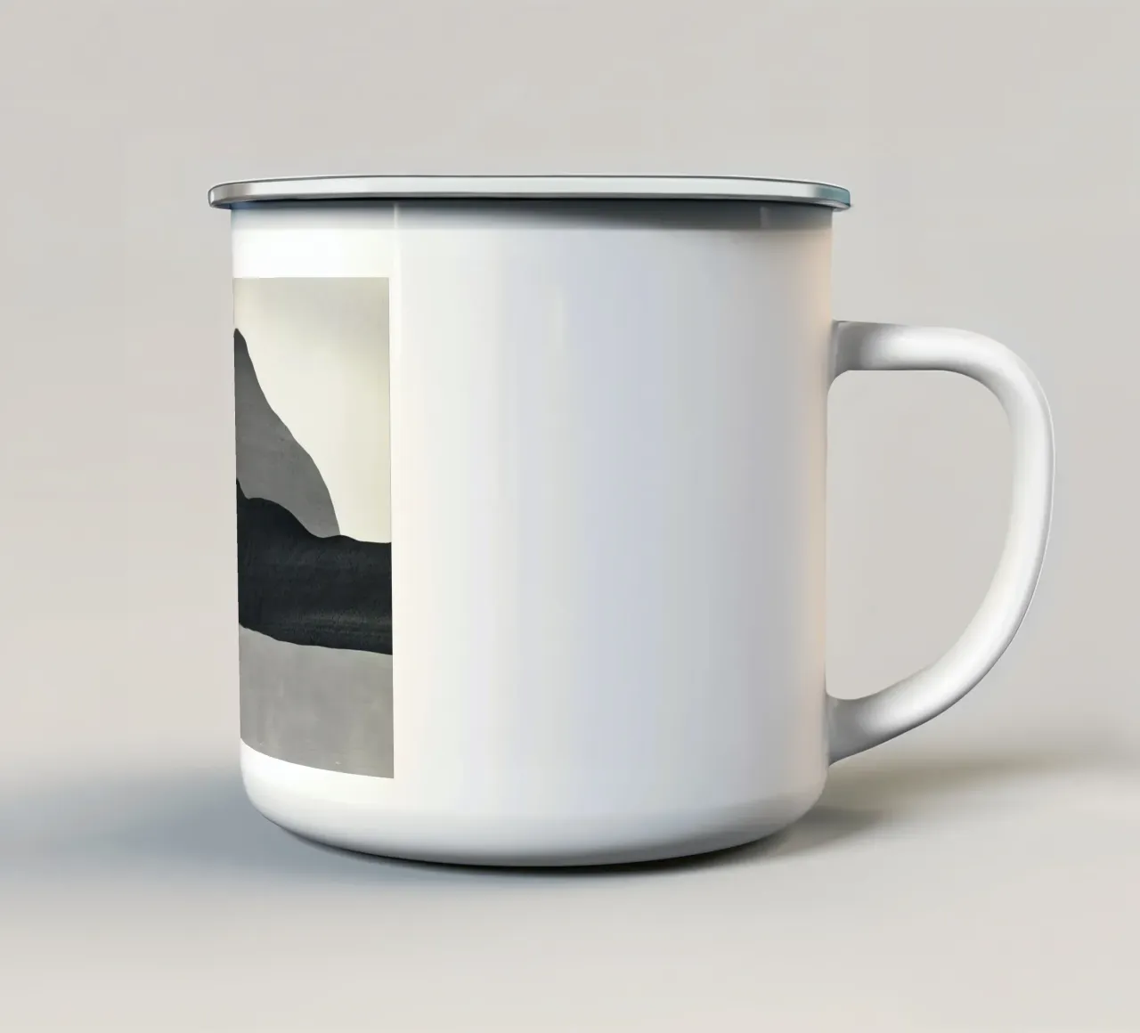 Cascina monocromatica tazza in smalto da Little Dean