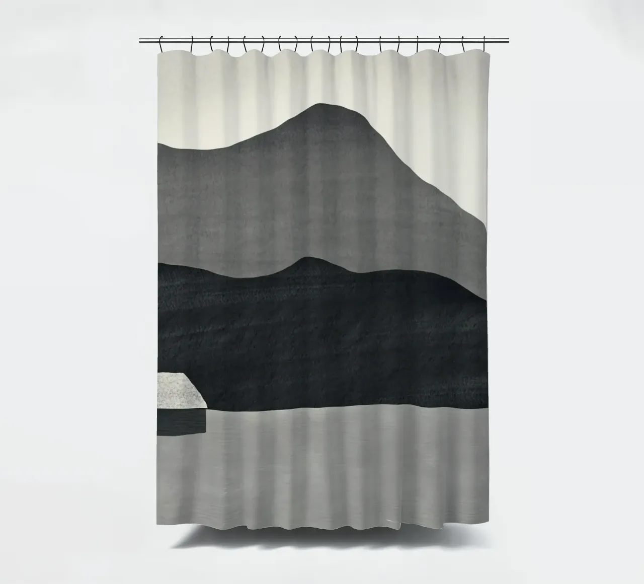 Cascina monocromatica tenda da doccia da Little Dean