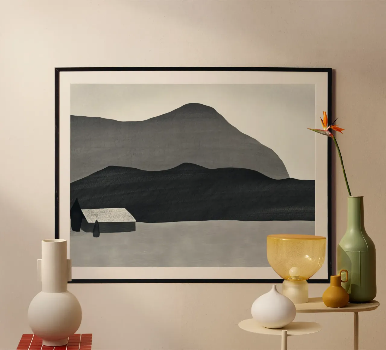 Cascina monocromatica poster da Little Dean