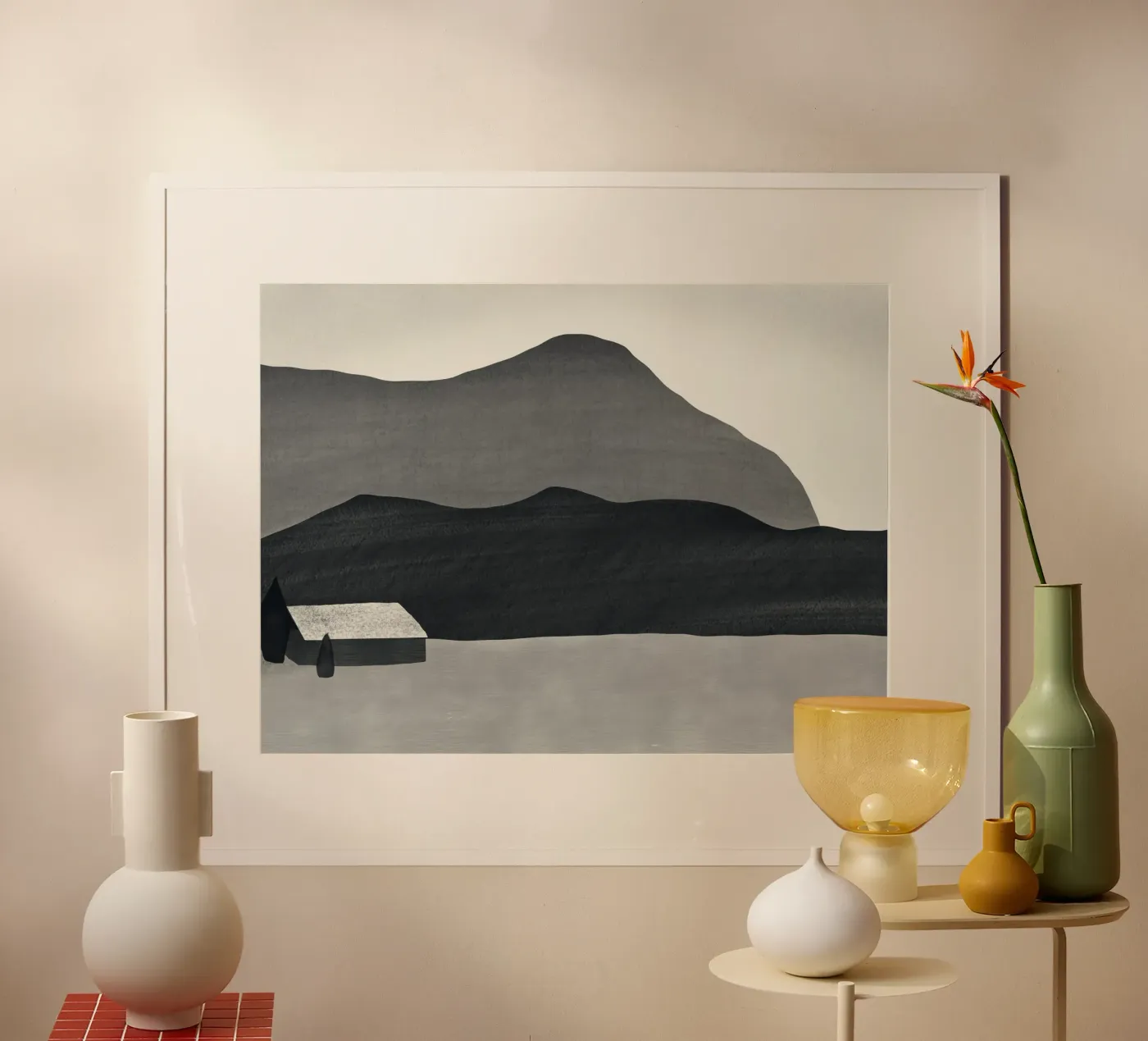 Monochrome farmhouse poster da Little Dean