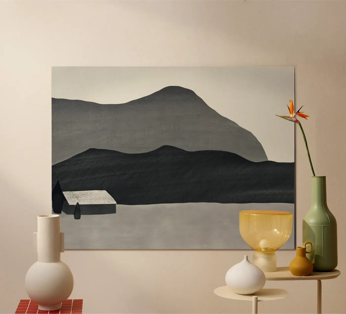 Monochrome farmhouse poster da Little Dean