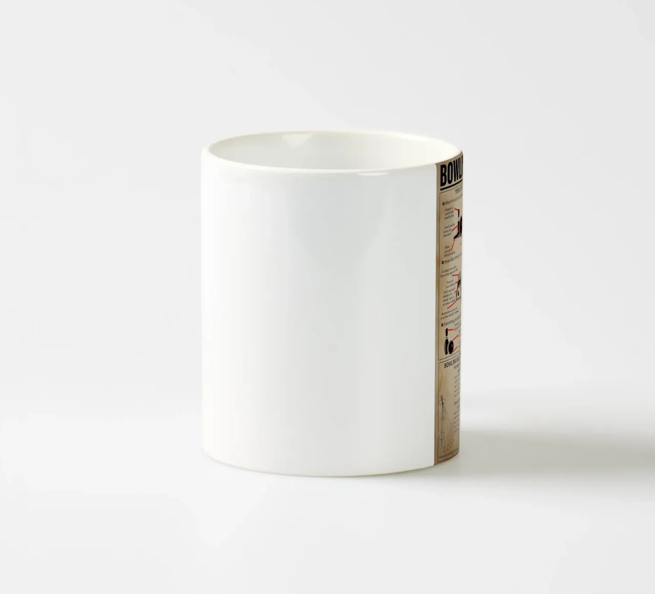 Poster sulla conoscenza del bowling tazza in ceramica da Maritiknowled