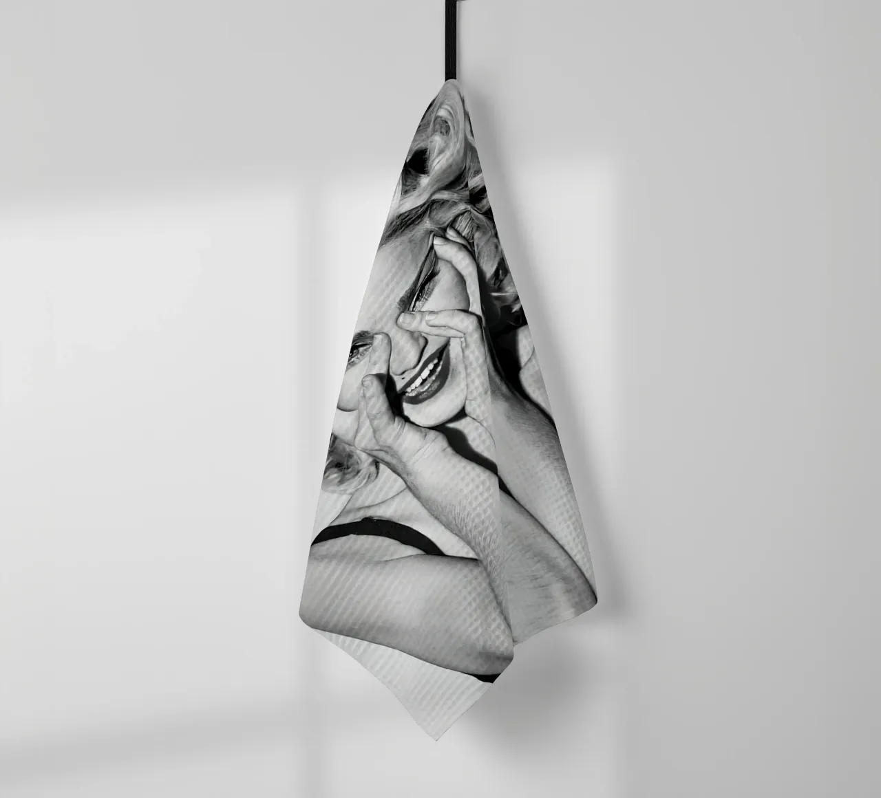 Vintage Madonna Portrait tea towel by Beth Pop Culture