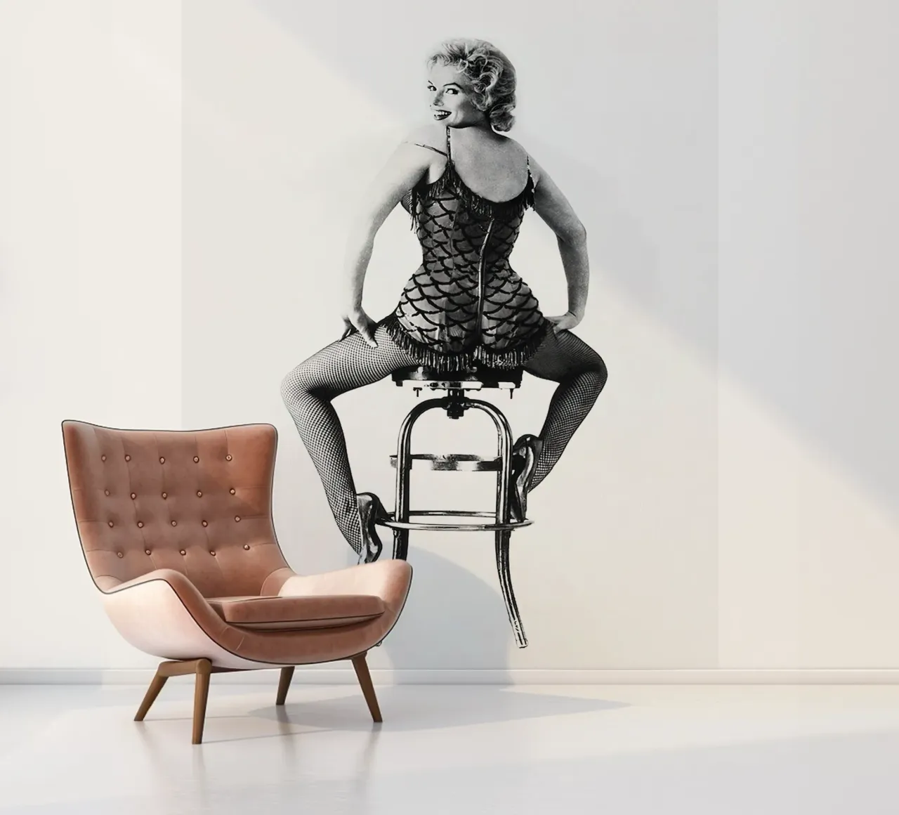 Marilyn Monroe vue de dos papier peint photo de Beth Pop Culture