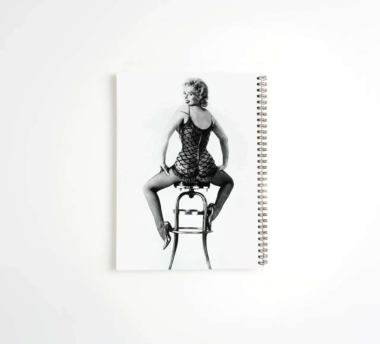 Marilyn Monroe vue de dos carnet à spirale de Beth Pop Culture