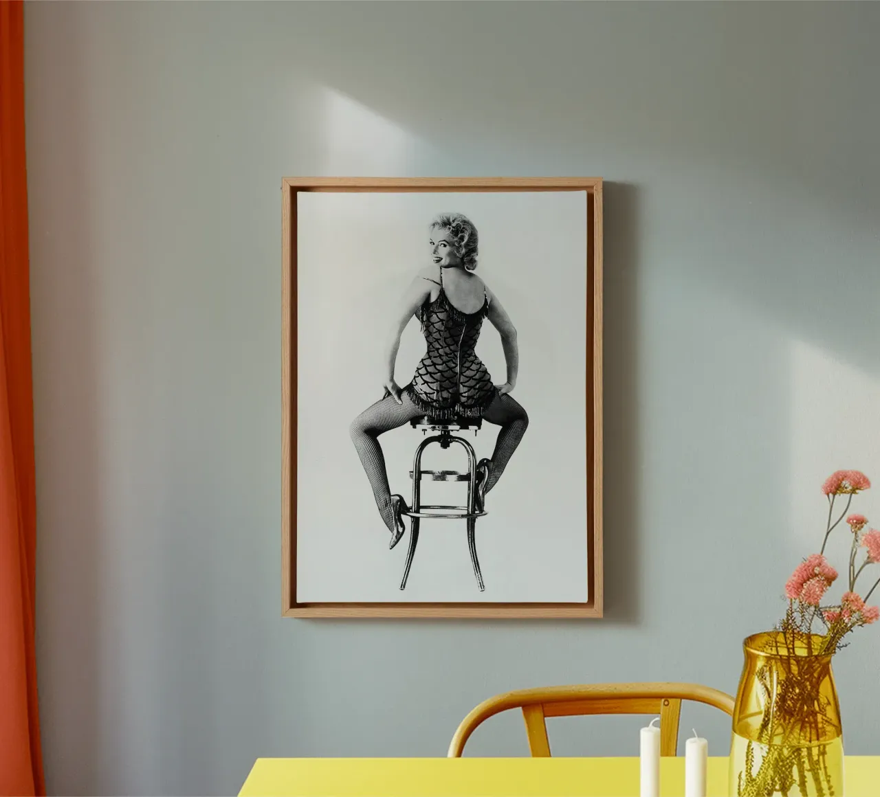 Marilyn Monroe vue de dos toile avec Caisse américaine de Beth Pop Culture