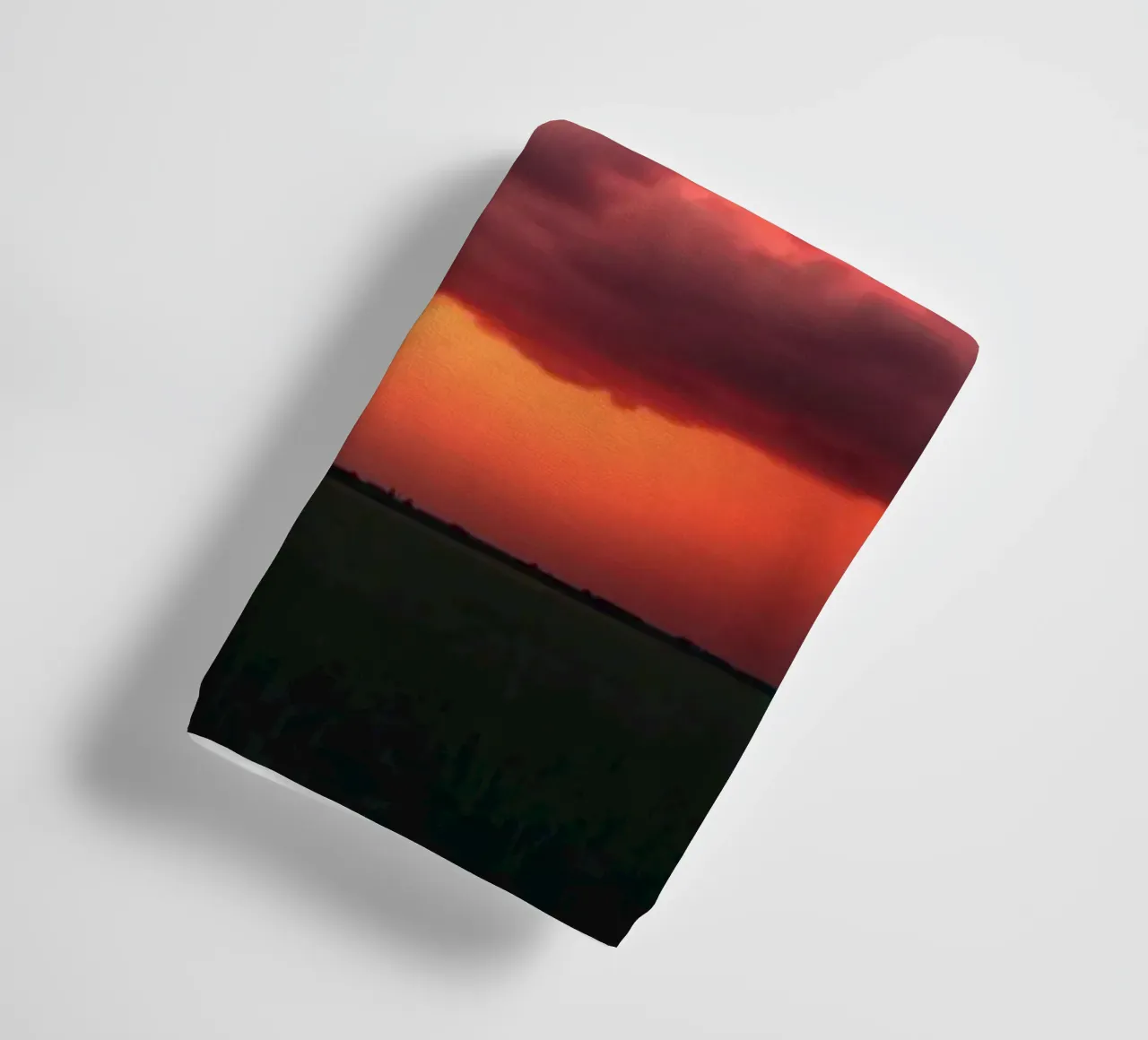 Un fondo que representa el cielo con colores complementarios toalla de baño de DesignDoodle