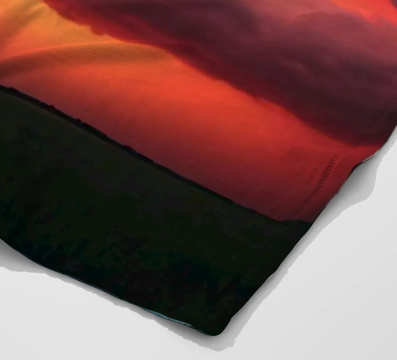 A background depicting sky with complimentary colors fleece blanket by DesignDoodle