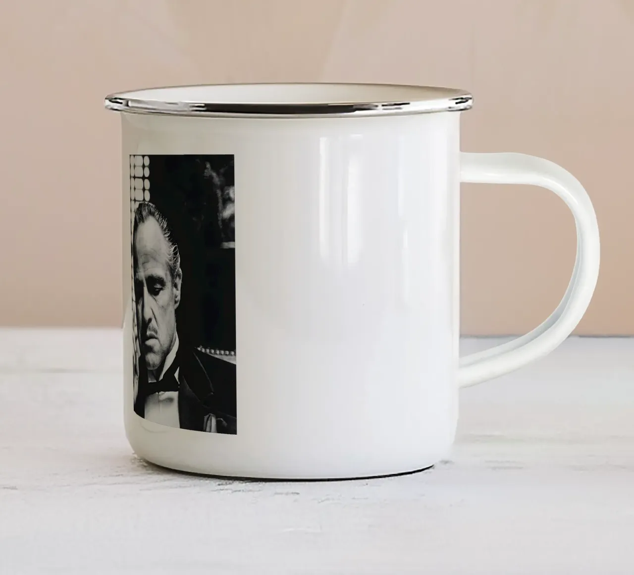 Marlon Brando d'epoca tazza in smalto da Beth Pop Culture