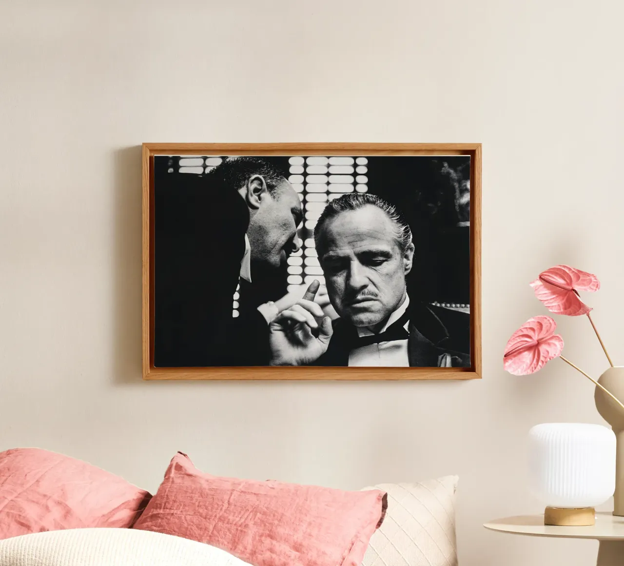 Marlon Brando vintage lienzo con Marco flotante de Beth Pop Culture