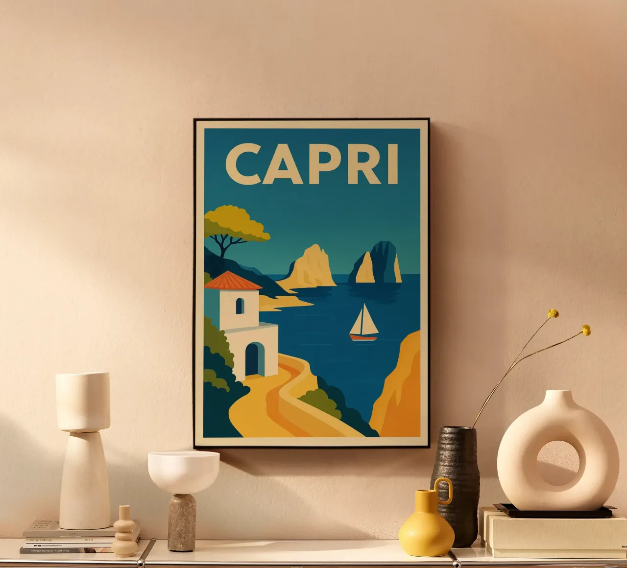 Capri Coastline plexiglass da Mosaic Dialogue