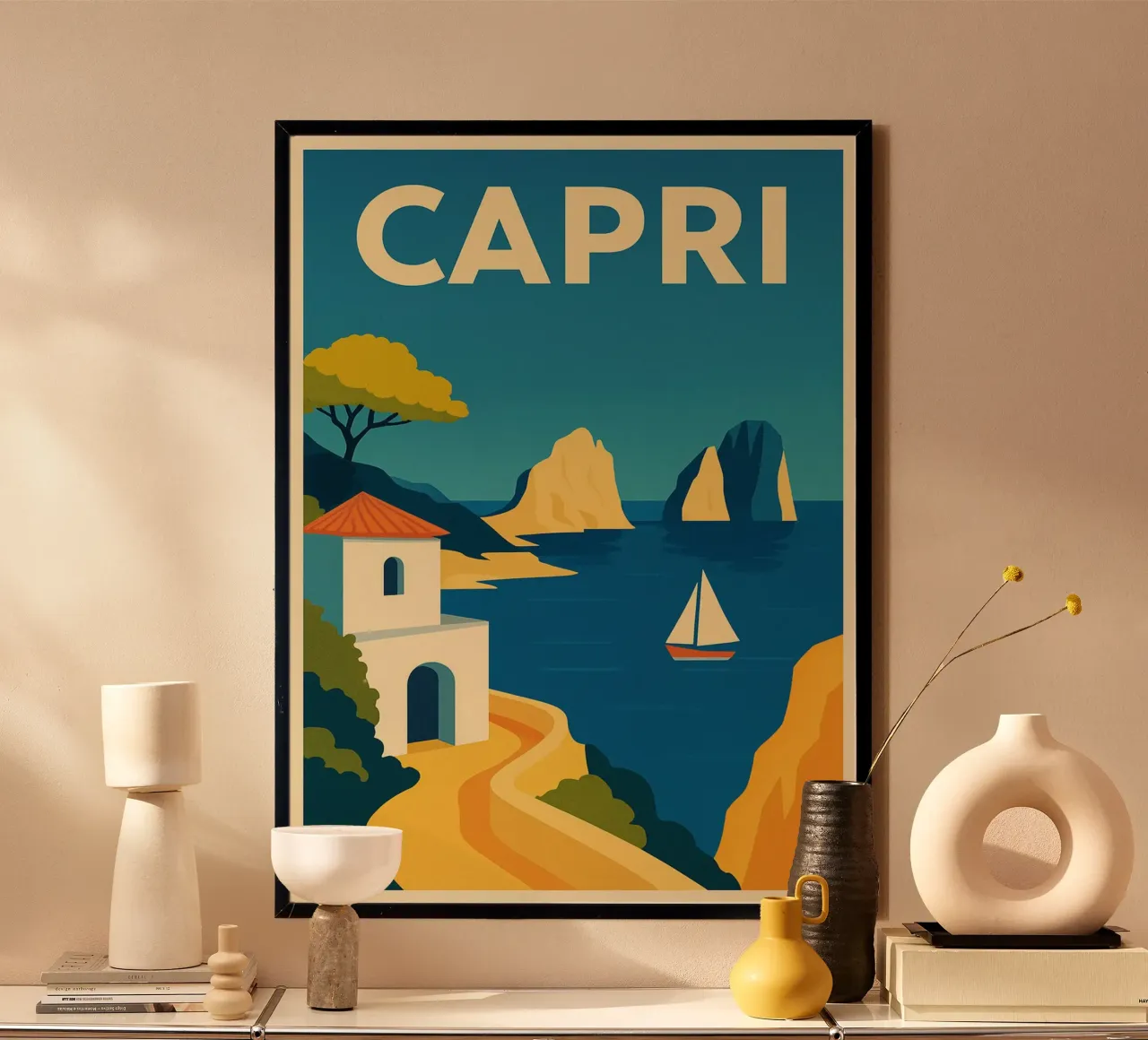 Capri Coastline carta hahnemühle da Mosaic Dialogue