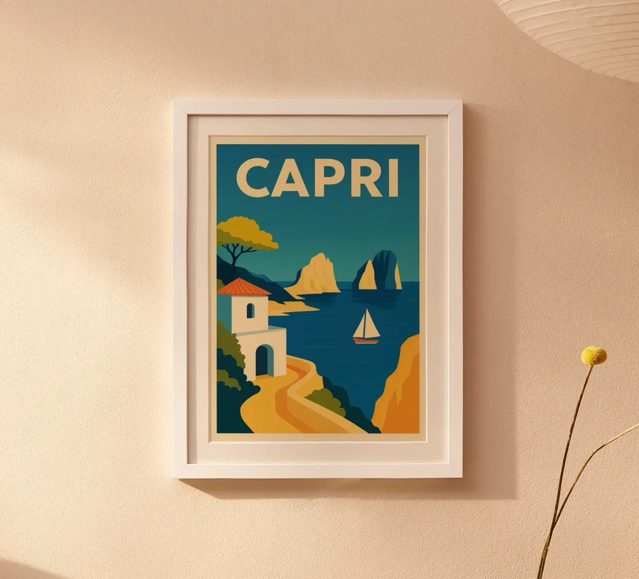 Capri Coastline carta hahnemühle da Mosaic Dialogue