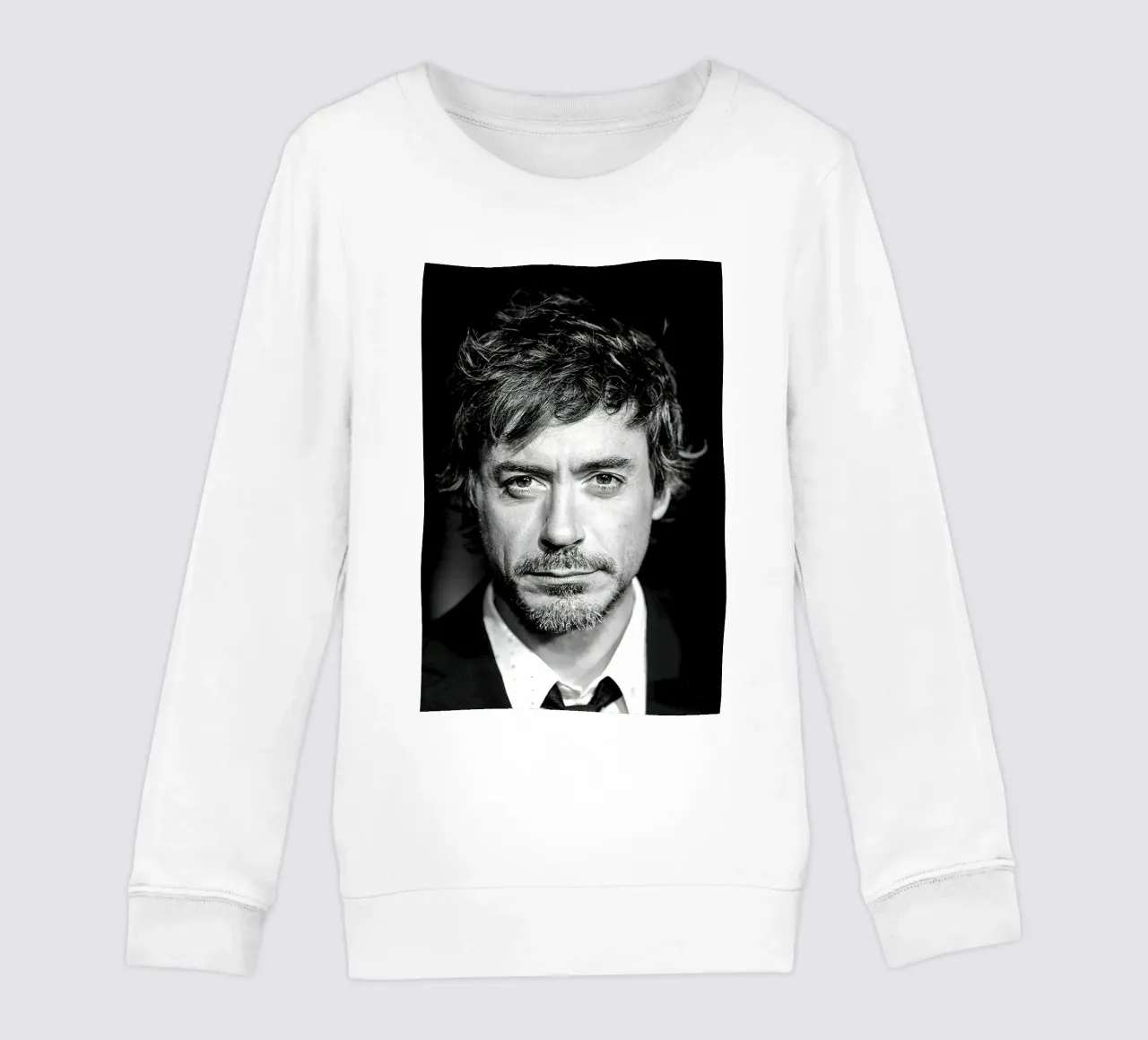 Robert Downey Jr Ritratto B&N felpa bambino da Beth Pop Culture