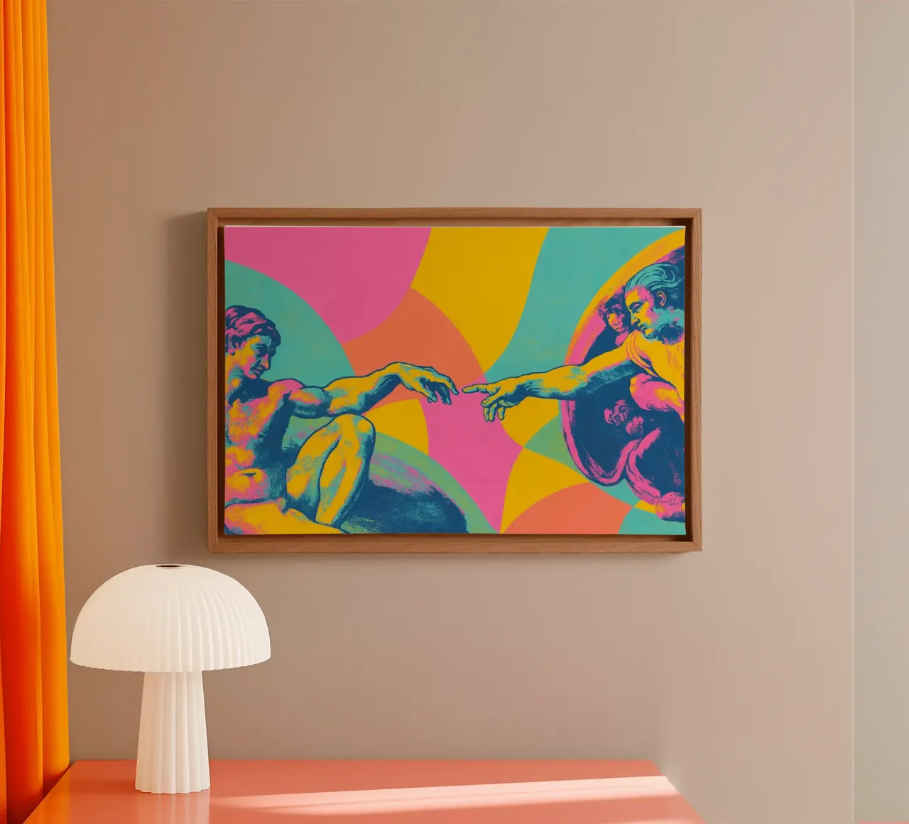 The Touch (Neon Masters Series) tela con Cornice a cassetta da treechild