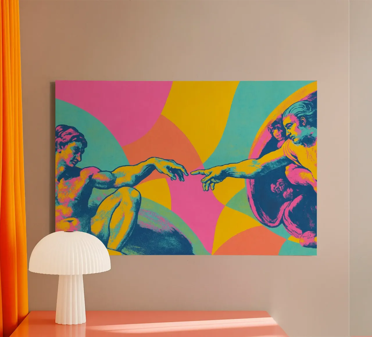 The Touch (Neon Masters Series) tela con Cornice a cassetta da treechild