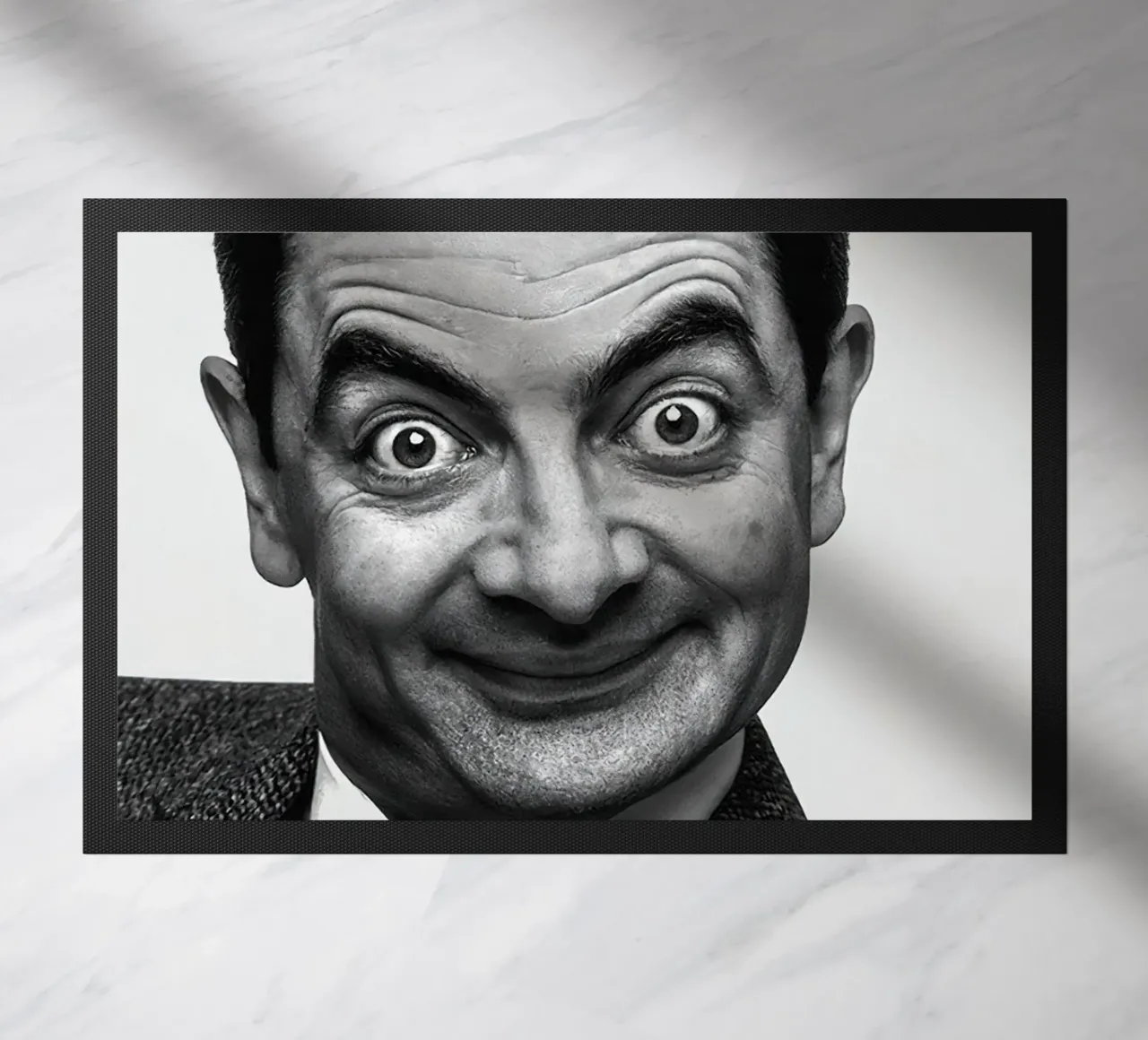 Sorriso iconico di Rowan Atkinson Mr. Bean zerbino da Beth Pop Culture