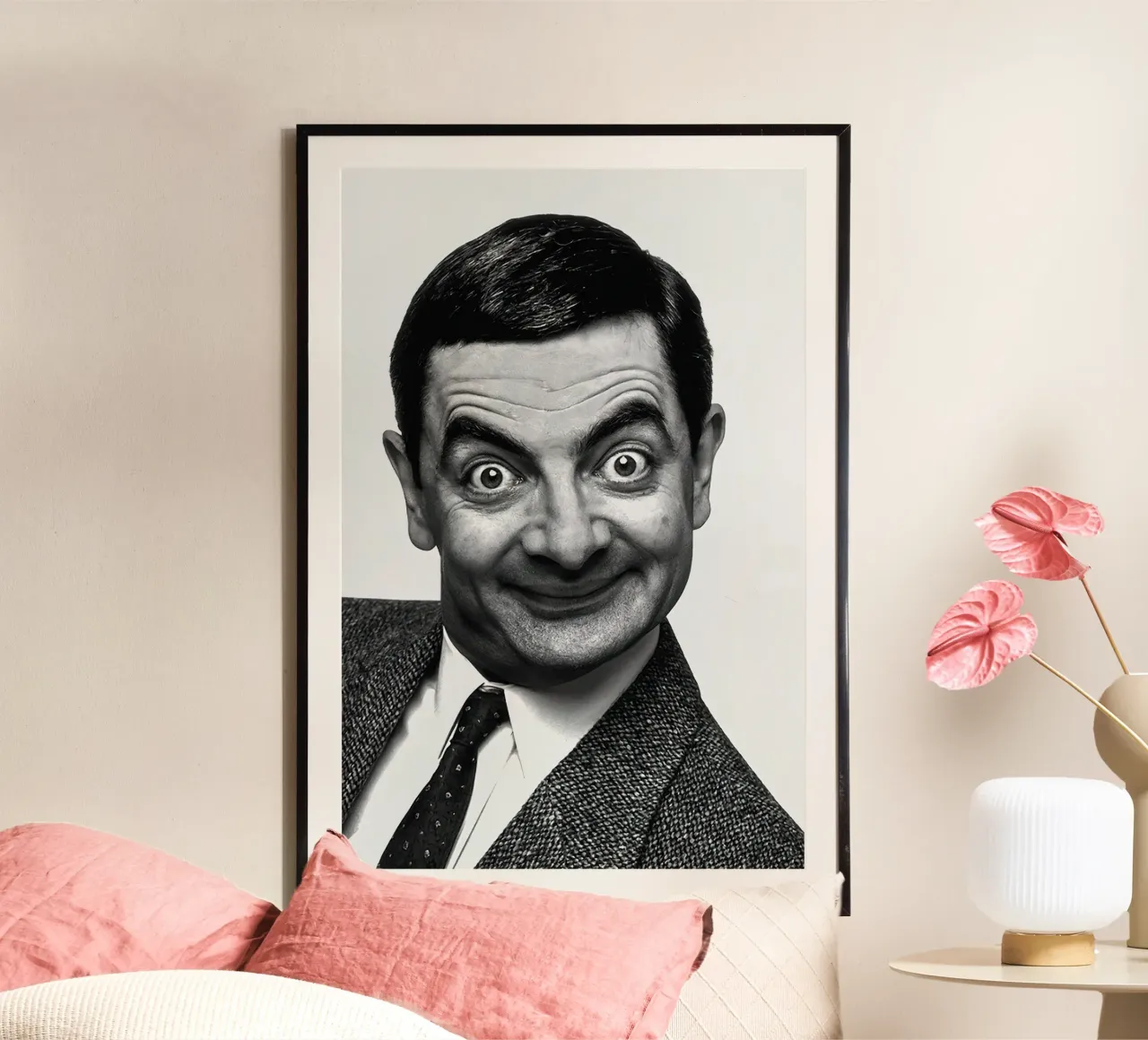 Sorriso iconico di Rowan Atkinson Mr. Bean carta hahnemühle da Beth Pop Culture