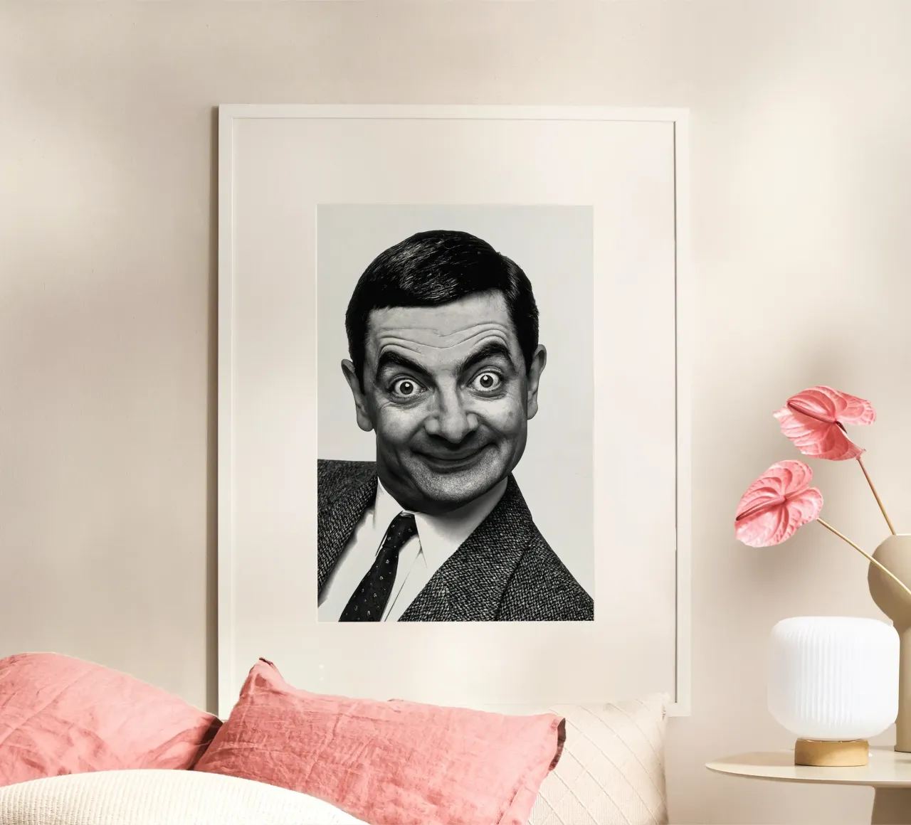 Sorriso iconico di Rowan Atkinson Mr. Bean carta hahnemühle da Beth Pop Culture