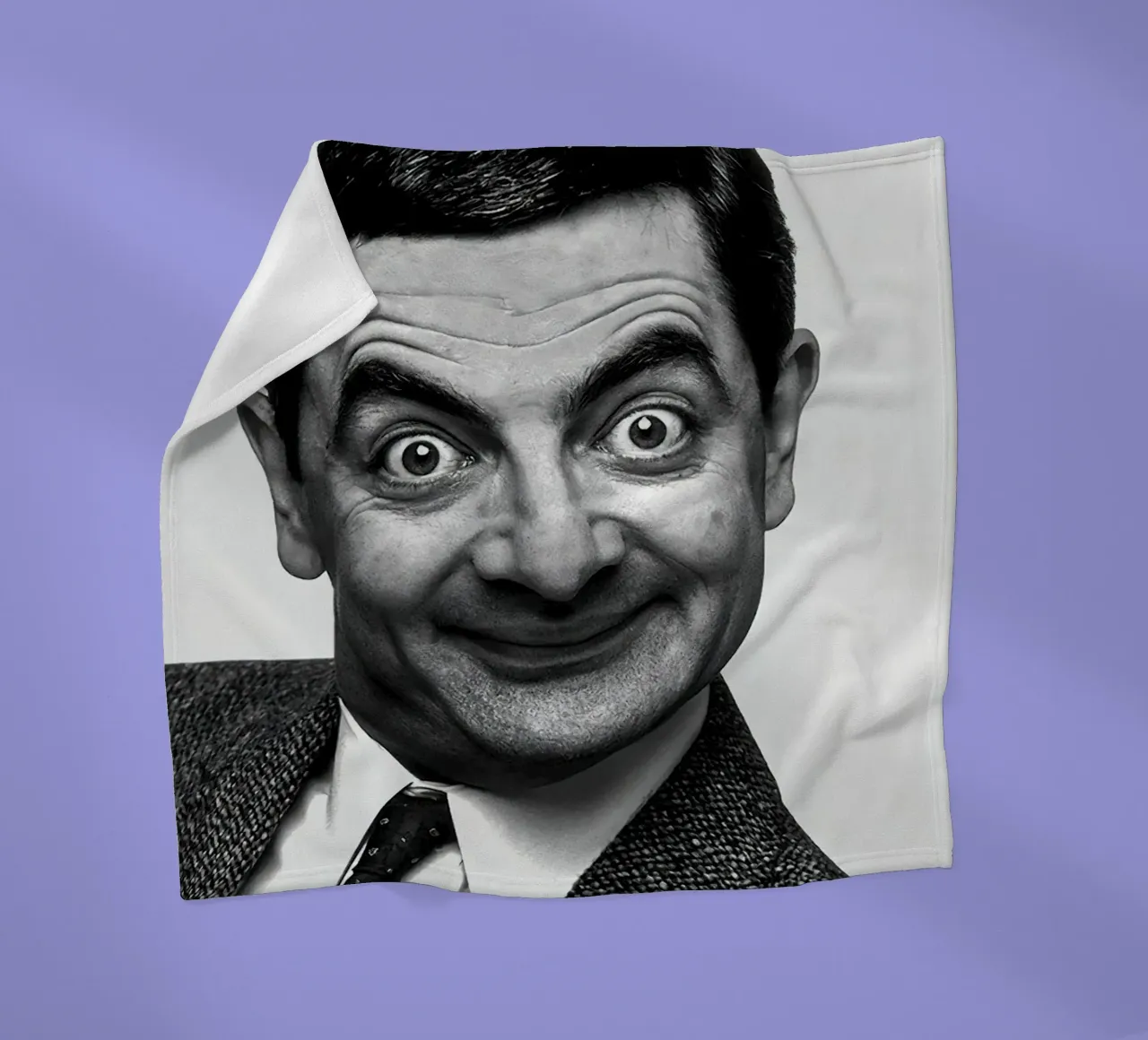 Sorriso iconico di Rowan Atkinson Mr. Bean coperta in pile da Beth Pop Culture