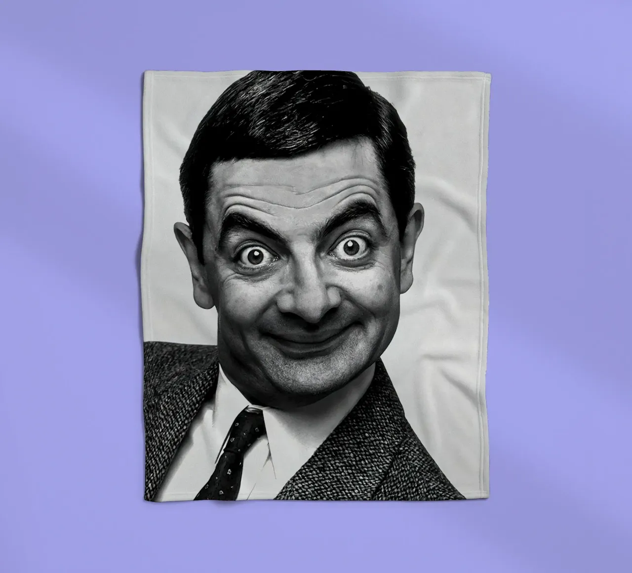 Sorriso iconico di Rowan Atkinson Mr. Bean coperta in pile da Beth Pop Culture