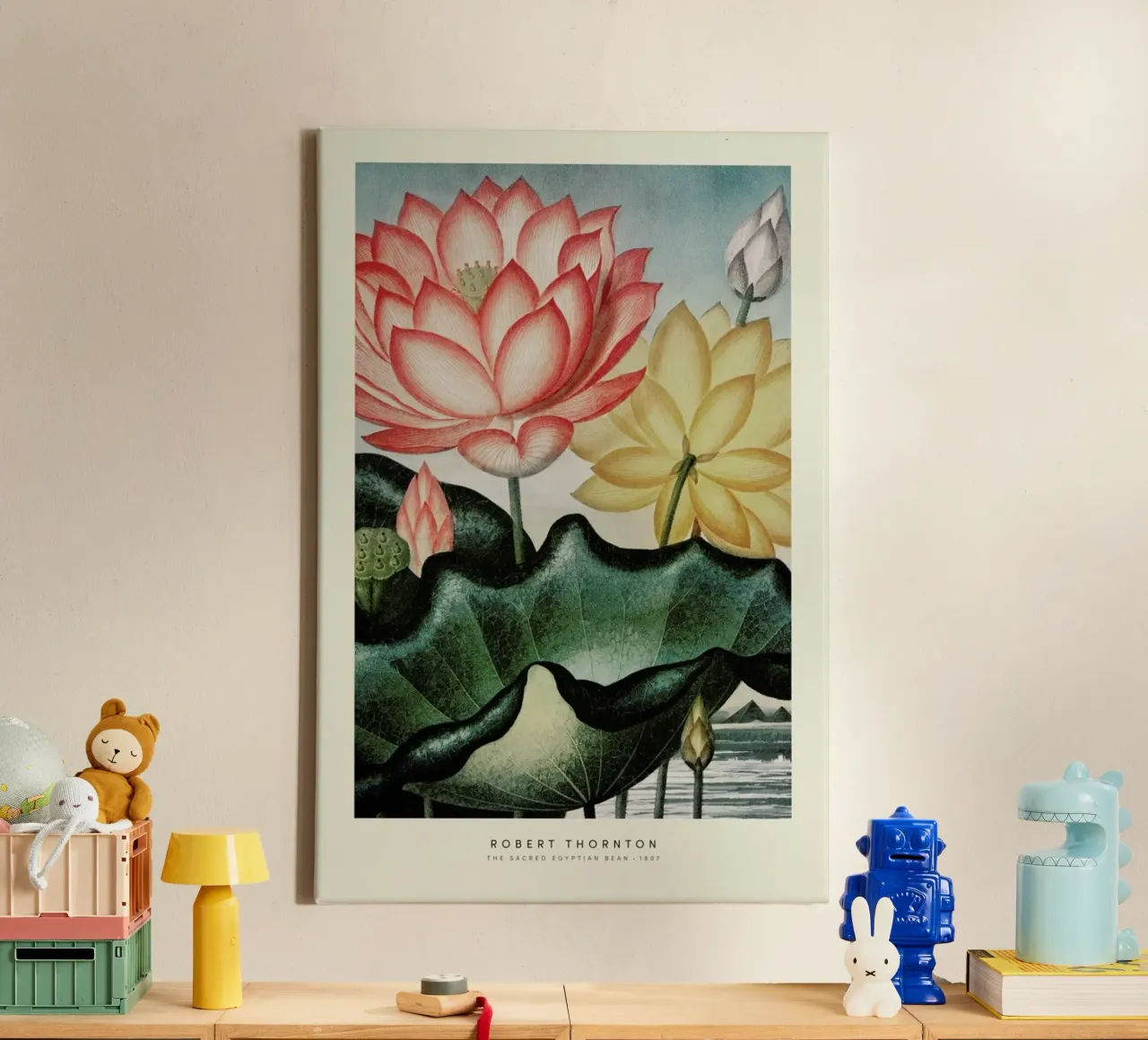 Thornton - The Sacred Egyptian Bean tela con Cornice a cassetta da Vintage by JUNIQE