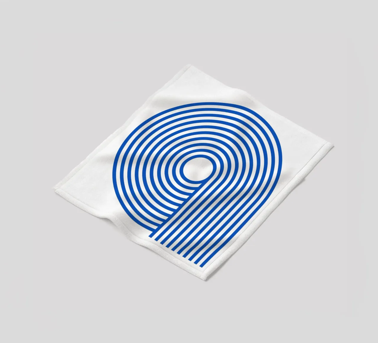 A ! Bleu coperta in pile da TCHAK ART