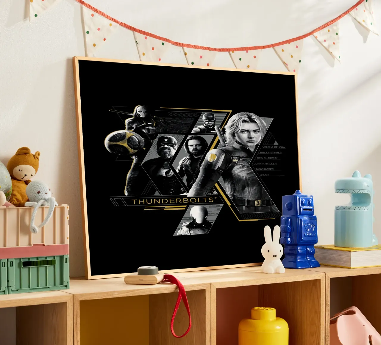 Thunderbolts* - gemeinsam! poster con telaio in alluminio da MARVEL Designs by JUNIQE