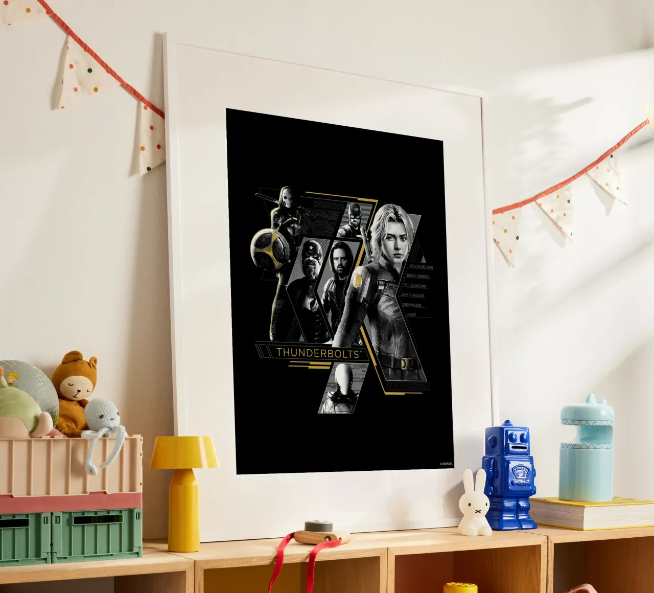 Thunderbolts* - gemeinsam! poster con telaio in alluminio da MARVEL Designs by JUNIQE