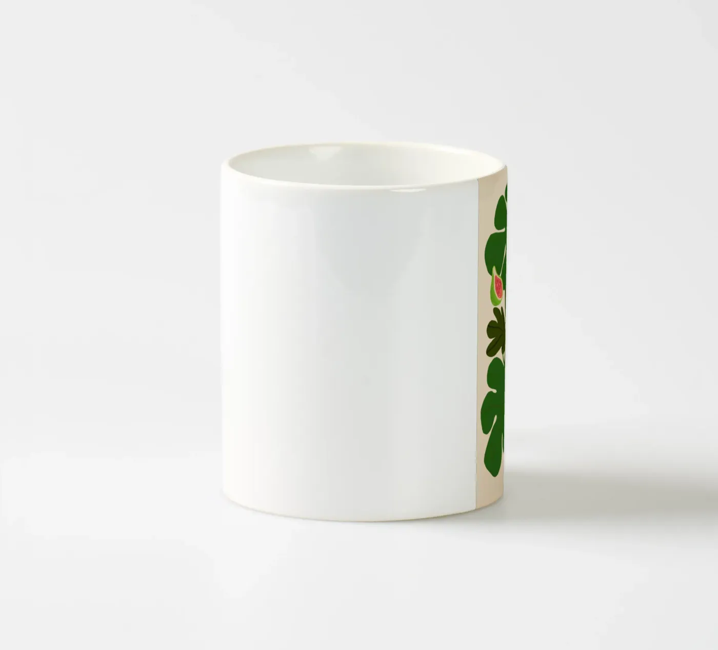 On Fig Leaf ceramic mug by Pure