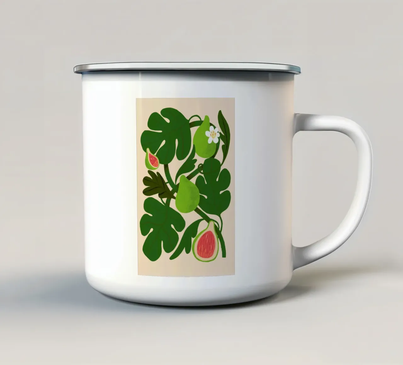 On Fig Leaf tazza in smalto da Pure