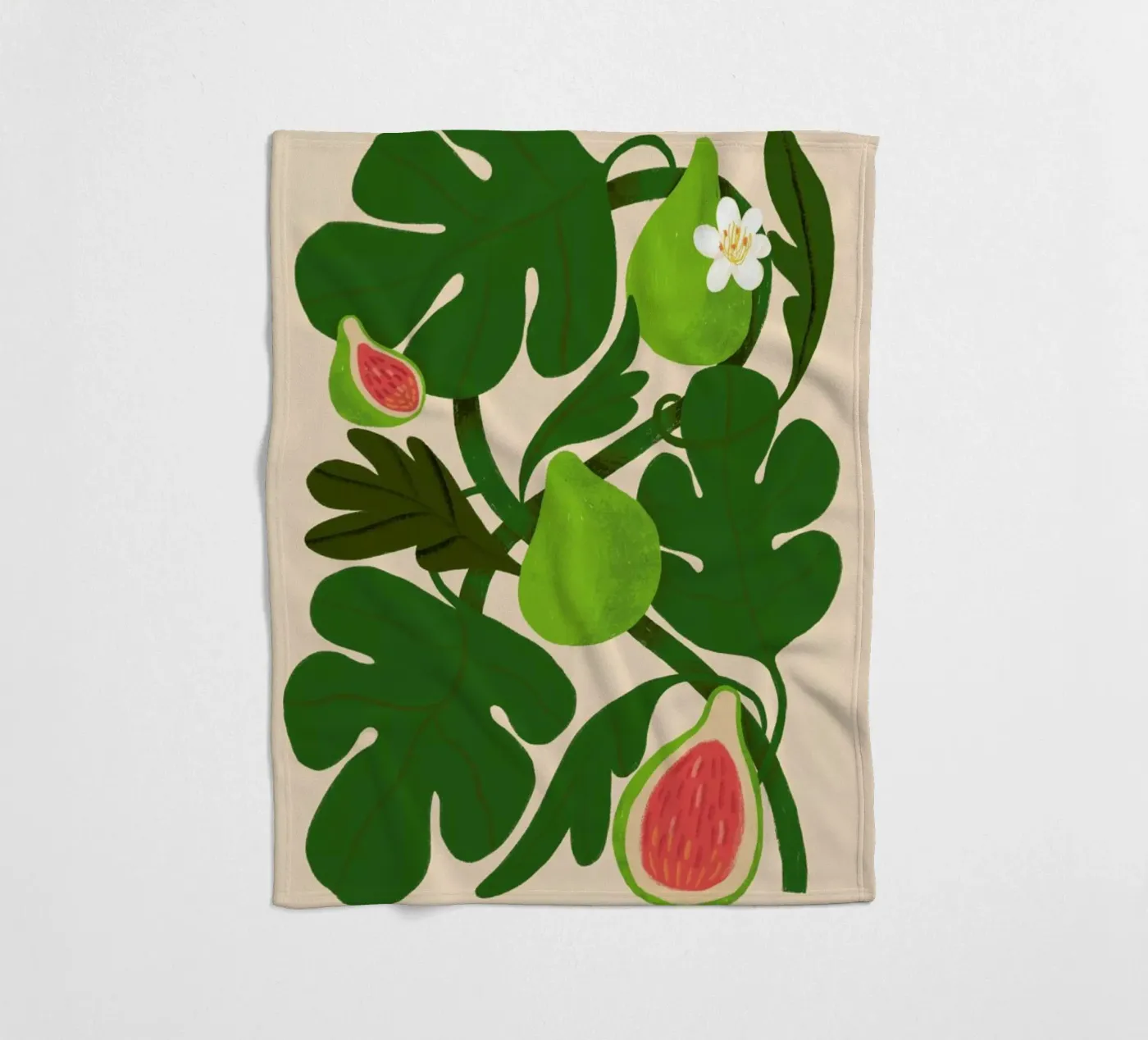 On Fig Leaf Fleecedecke von Pure