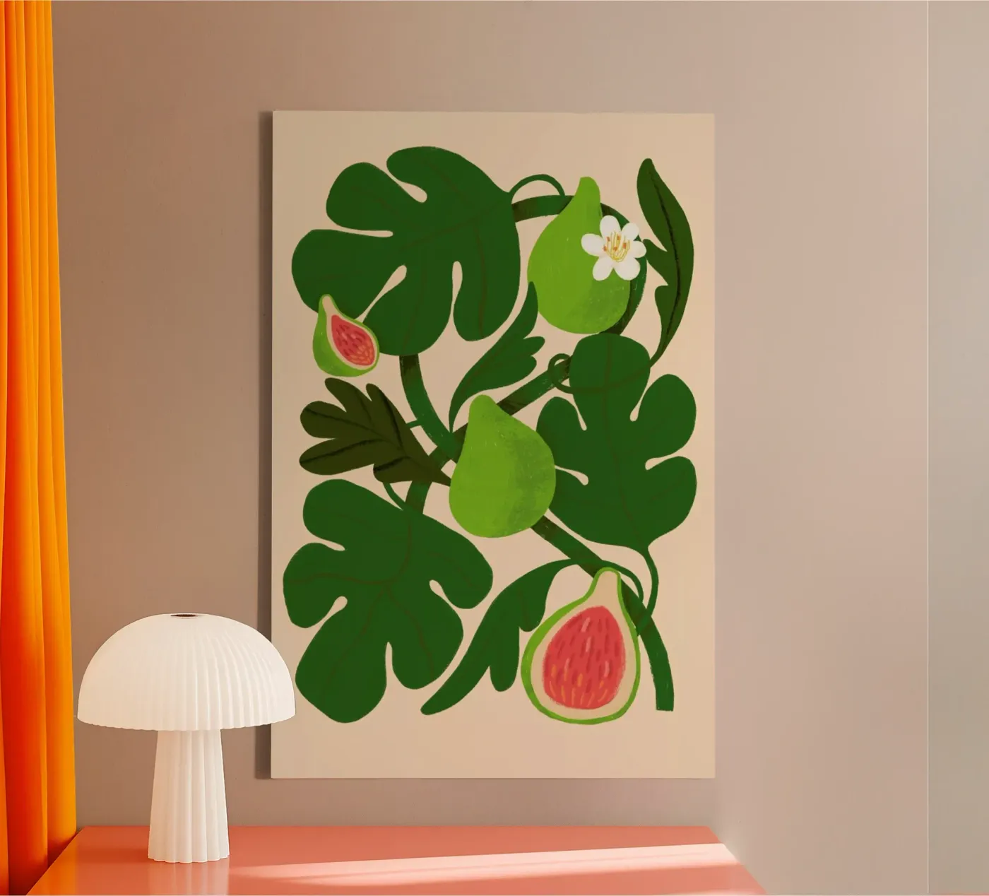 On Fig Leaf tela da Pure