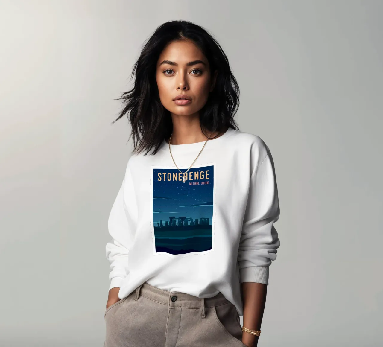 Stonehenge, England Sweatshirt von Wanderlust Vibes