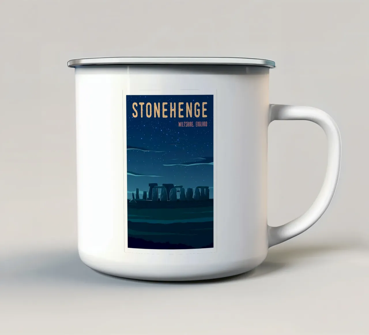 Stonehenge, Inghilterra tazza in smalto da Wanderlust Vibes