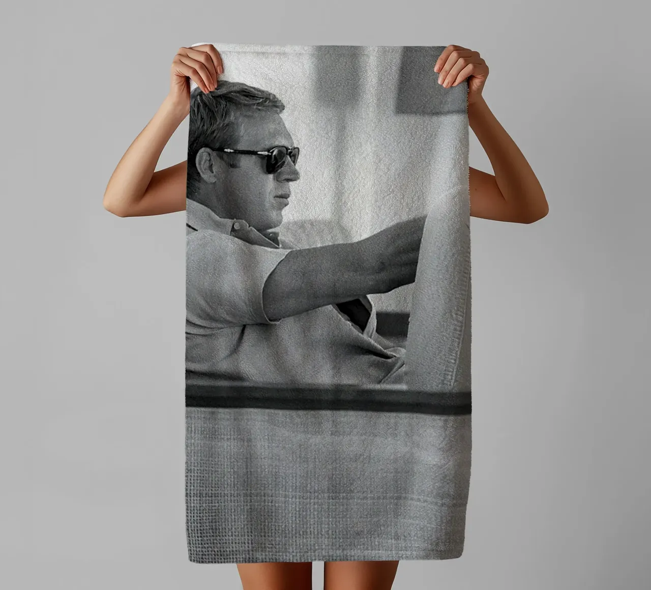 Steve McQueen with Gun towel by Beth Pop Culture