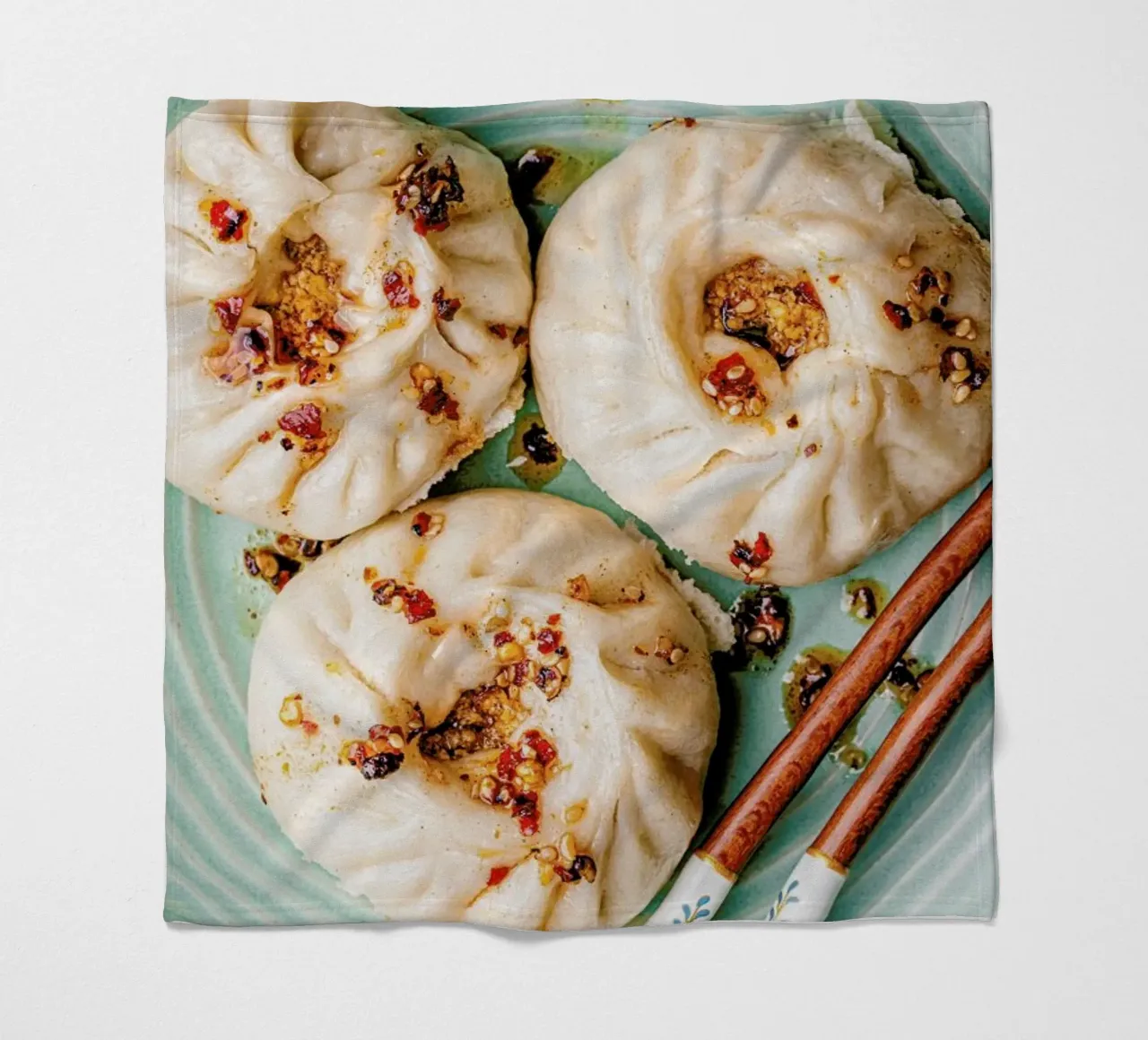 Baozi Fleecedecke von Eat this