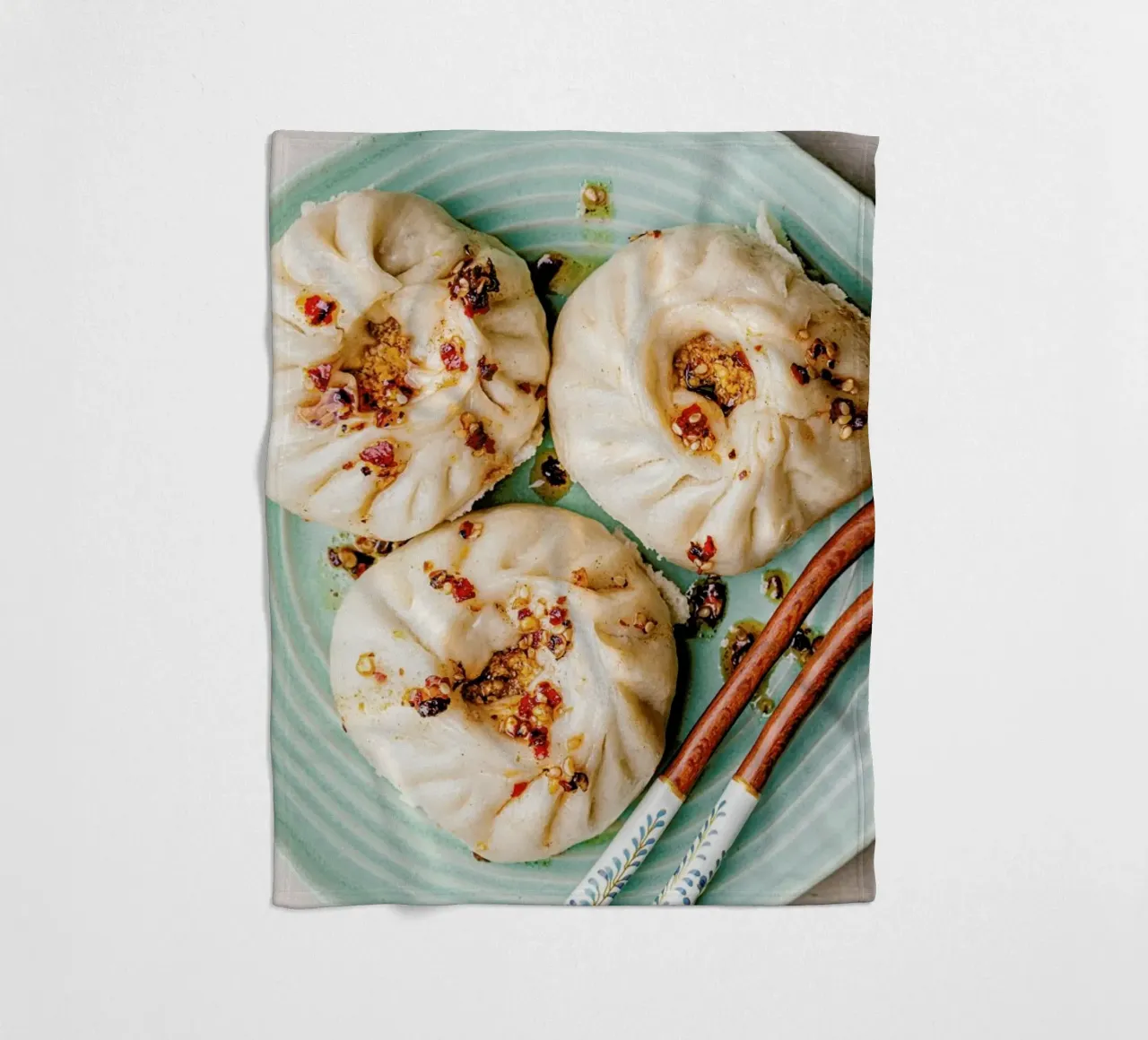 Baozi Fleecedecke von Eat this