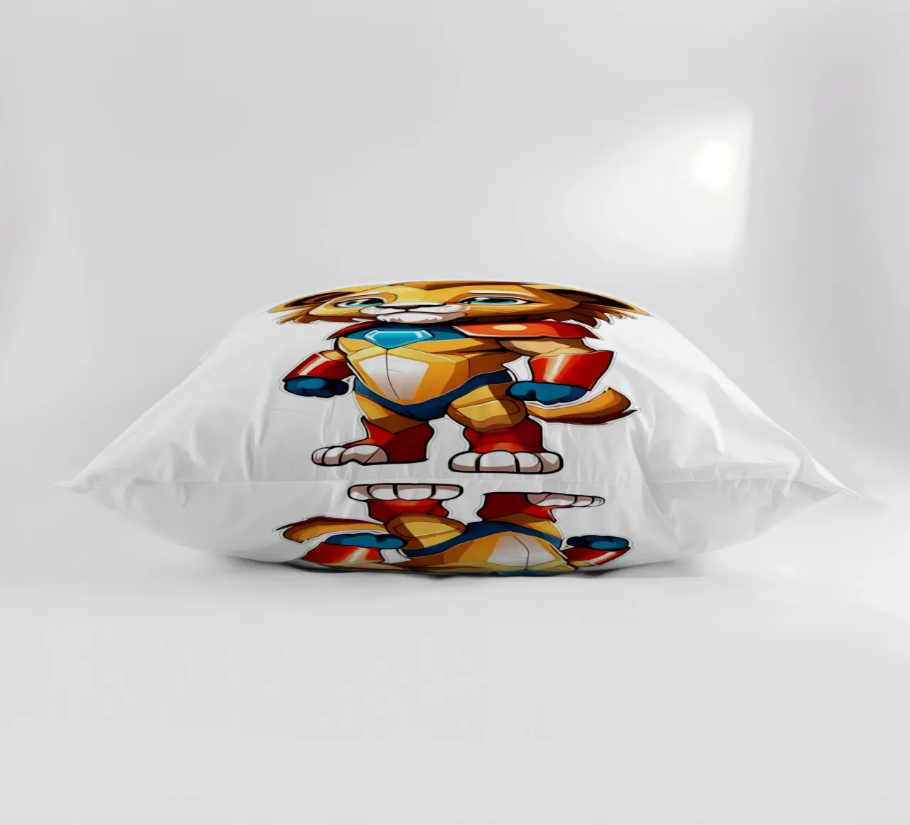 Leone, cucciolo di leone come supereroe_1 cuscino da Tierisch bunt by LK