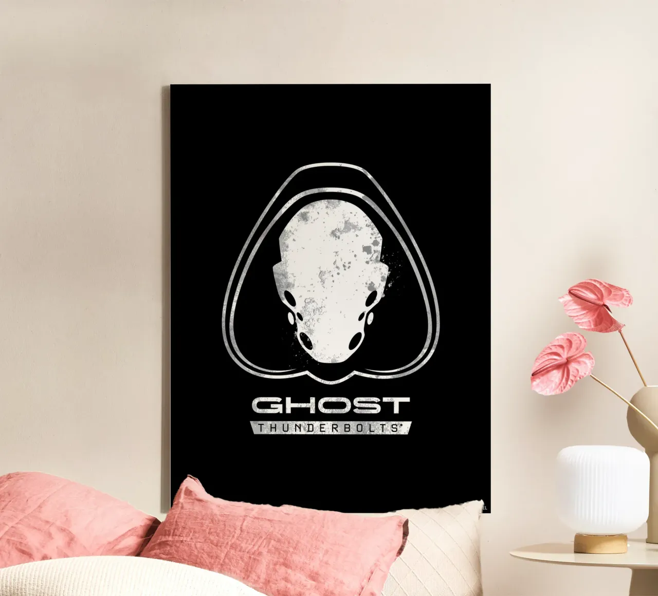 Thunderbolts* - Ghost tela con Cornice a cassetta da MARVEL Designs by JUNIQE