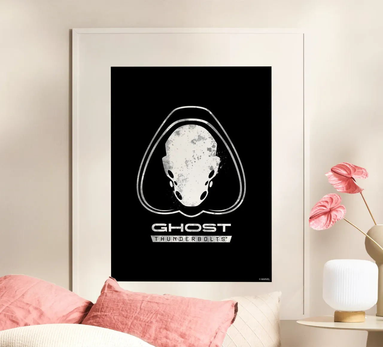 Thunderbolts* - Ghost poster con telaio in alluminio da MARVEL Designs by JUNIQE