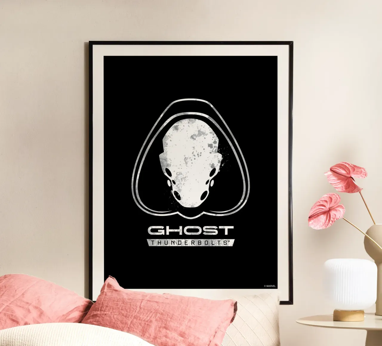 Thunderbolts* - Ghost poster con telaio in alluminio da MARVEL Designs by JUNIQE