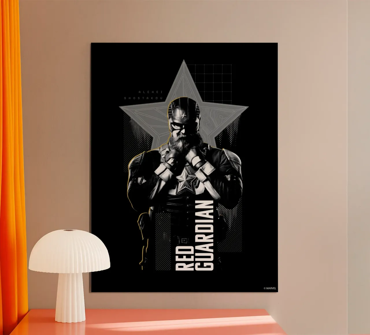 Thunderbolts* - Red Guardian poster con telaio in legno da MARVEL Designs by JUNIQE