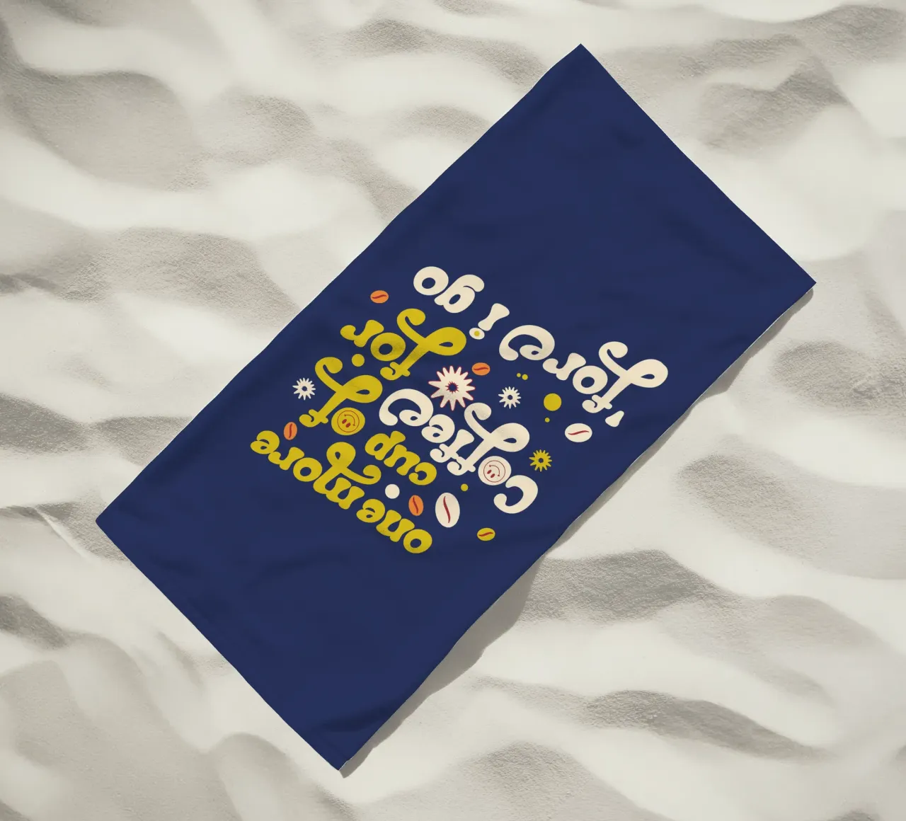 Una taza más de café antes de irme toalla de playa de Gunawan Rb