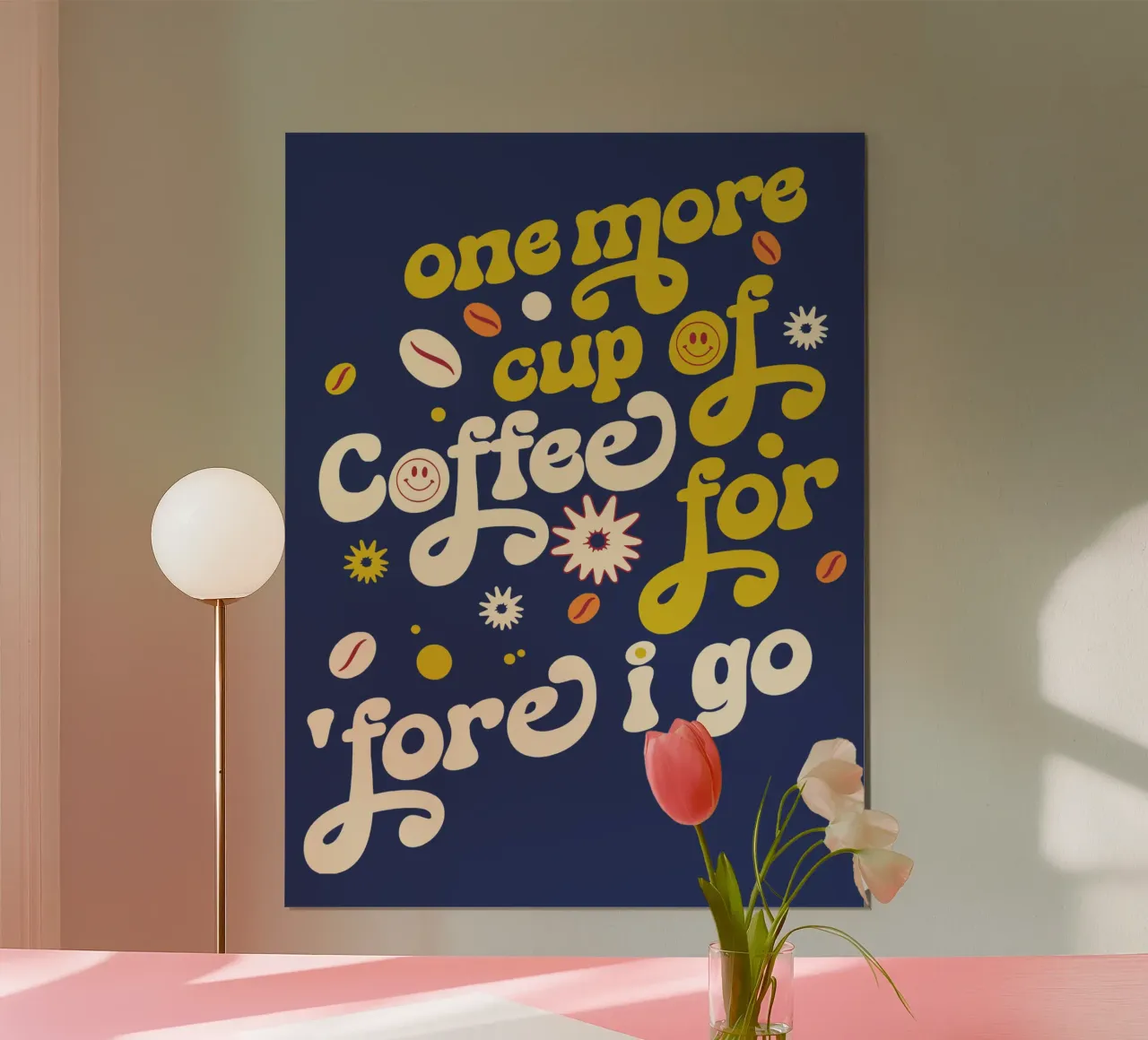 Encore une tasse de café avant de partir poster de Gunawan Rb