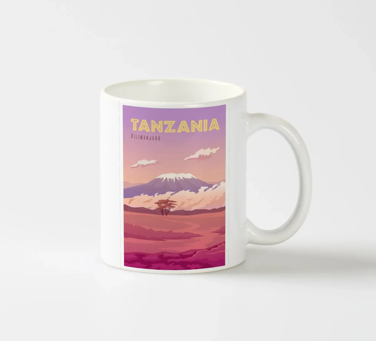 Kilimangiaro, Tanzania tazza in ceramica da Wanderlust Vibes