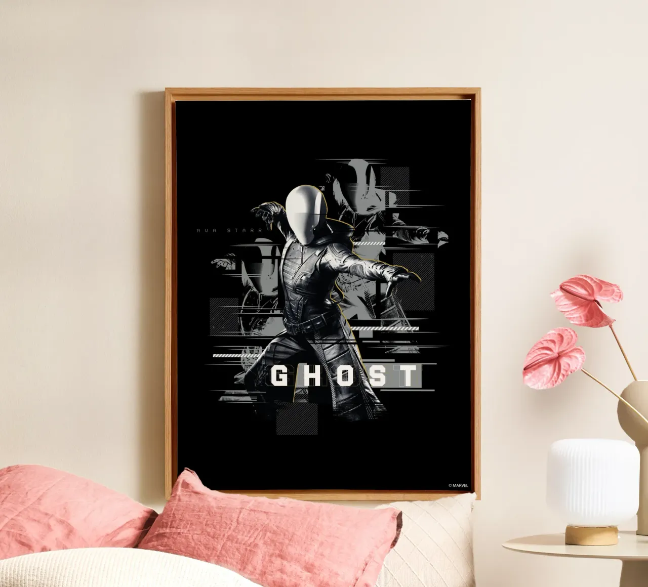 Thunderbolts* - Ghost tela con Cornice a cassetta da MARVEL Designs by JUNIQE