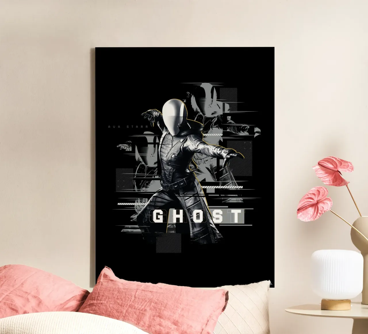 Thunderbolts* - Ghost tela con Cornice a cassetta da MARVEL Designs by JUNIQE